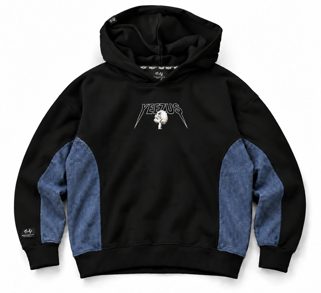 Polerón Boxy Denim MDF® X Serendipas® YEEZUZ Kanye Reprensentation