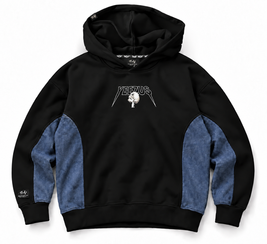 Polerón Boxy Denim MDF® X Serendipas® YEEZUZ Kanye Reprensentation