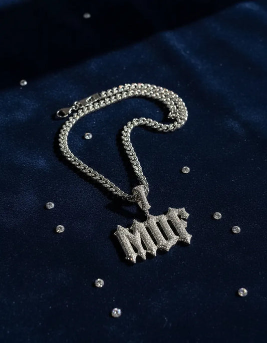 MADAFAKA White Gold Moissanita Chain