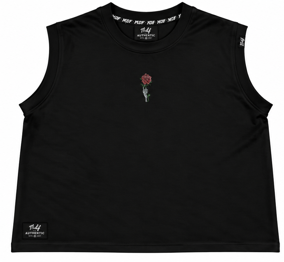 MDF® Boxy Sleeveless BLACK CLAVEL