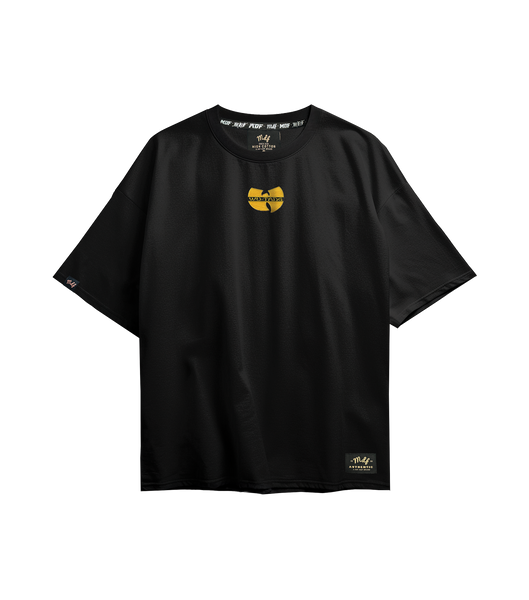 WUTANG BRAND LTD. Tシャツ ブラック Polera Oversize Hip Hop Streetwear - MDF® WUTANG - Original CLUB MDF®