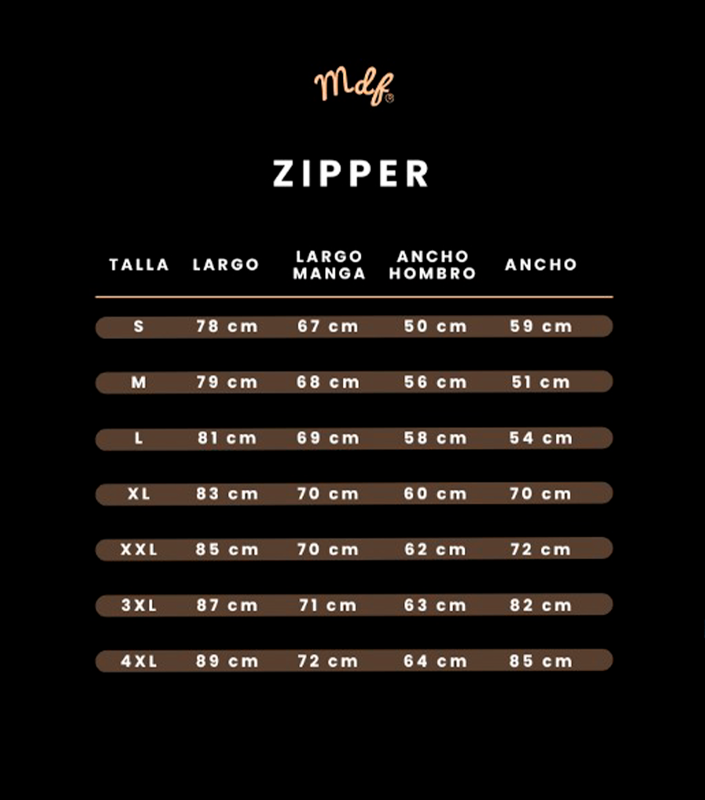 MDF® Zipper DARK CROSS