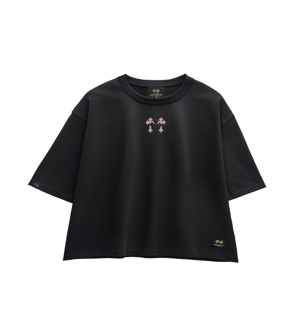 MDF® Polera Boxy Fit DARK CROSS✞